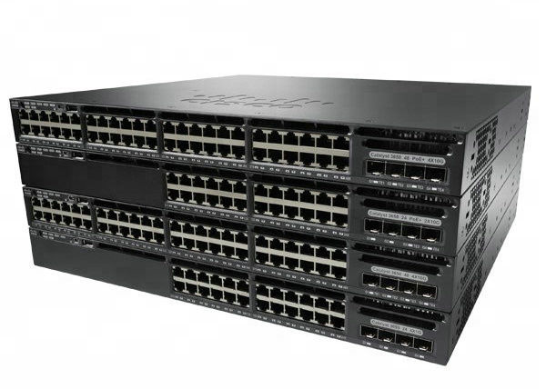 WS-C3650-48FD-L Gigabit LAN Switch Cisco 3650 48 Port Full PoE 2x10G Uplink